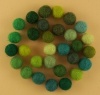 Handmade Felt Accessories - 10mm Balls - Greens